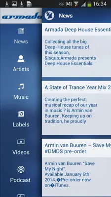 Armada Music android App screenshot 3